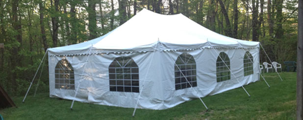 Pole Tent with sidewalls